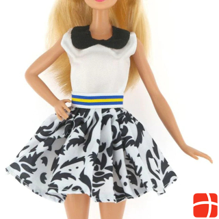 Hermex Fashion Dress For Barbie Dolls Fashion New Collection Black White