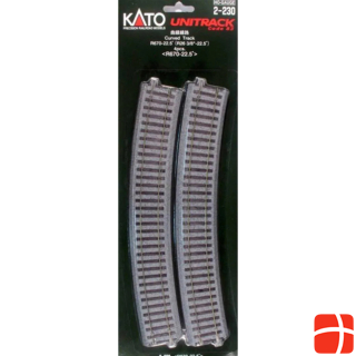 Kato H0 Set of 4 Curved Track R670-22.5°