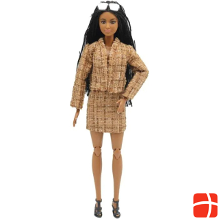 Hermex Office Fashion Outfit for Barbie Dolls Office Collection Dress Beige