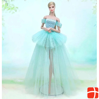 Hermex Wedding Dress Fashion for Barbie Dolls Dresses Accessories Turquoise