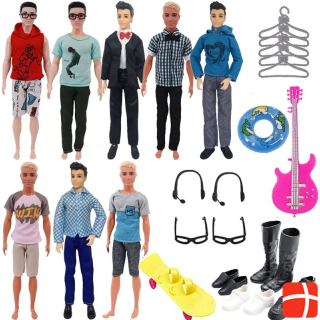 Hermex 29-piece doll accessories set for Ken Barbie Accessories