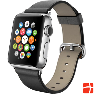 Fongex Apple Watch 42/44/45mm - replacement strap in leather black