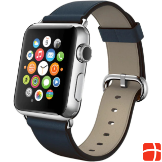 Fongex Apple Watch 42/44/45mm - replacement strap in leather dark blue