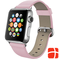 Fongex Apple Watch 42/44/45mm - replacement strap in leather pink