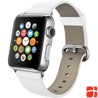 Fongex Apple Watch 42/44/45mm - replacement strap in leather white