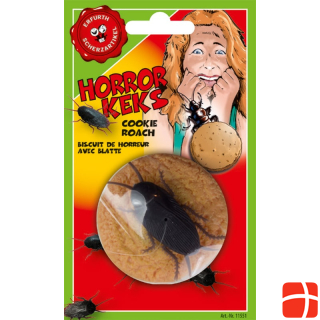 Erfurth Horror cookie 6 cm with cockroach, on card