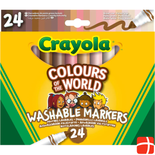 Crayola Felt tip pens washable COTW Colours of the World