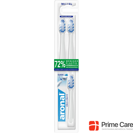 Aronal öko-dent interchangeable toothbrush replacement heads