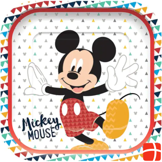Decorata Party Square Paper Plate Mickey