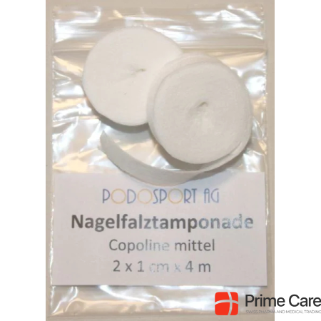 Copoline Copoline nail fold tamponade medium white 2ex 1cm x 4m