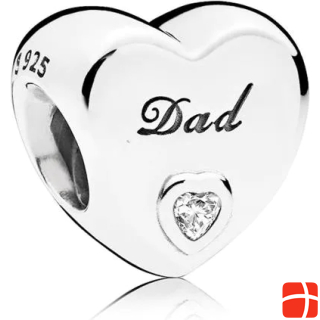Pandora Dad Heart Charms/Beads