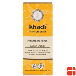 Khadi Plant colour golden hue - Blond to copper - Teinture aux Plantes plaquette d'or