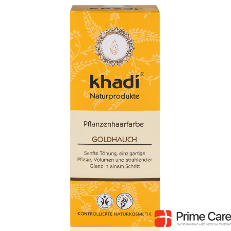 Khadi Plant colour golden hue - Blond to copper - Teinture aux Plantes plaquette d'or