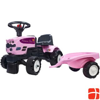 Falk Baby Tractor With Trailer Pink 1/3