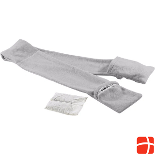 Infactory Gray fleece scarf with 3 heat storage pillows