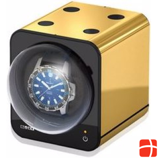 Beco Watchwinder Boxy Fancy Brick - Gold without power supply unit