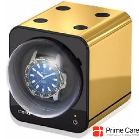 Beco Watchwinder Boxy Fancy Brick - Gold without power supply unit