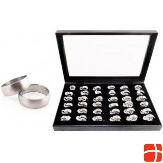 Andreani SF72402 stainless steel finger ring box