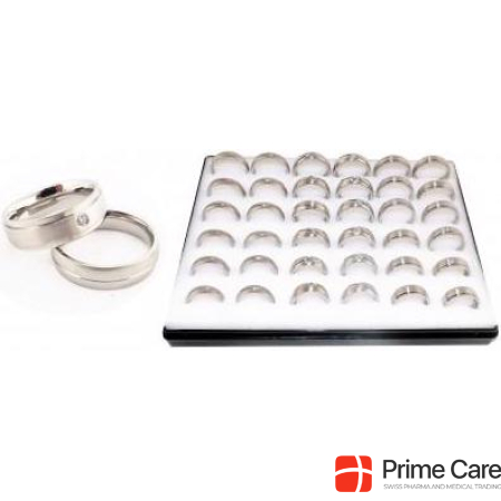 Andreani F3701 stainless steel finger ring box