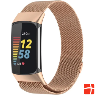 Cover-Discount Fitbit Charge 5 - Milanese Edelstahl Armband gold