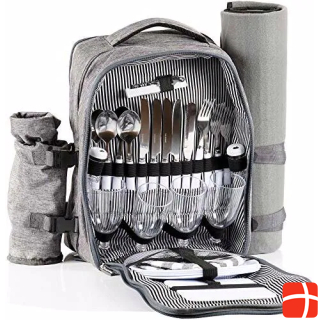 CampFeuer Picnic backpack for 4 people (Grey)