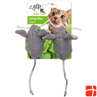 All for Paws AFP Green Rush Catnip Mice Cat Toy