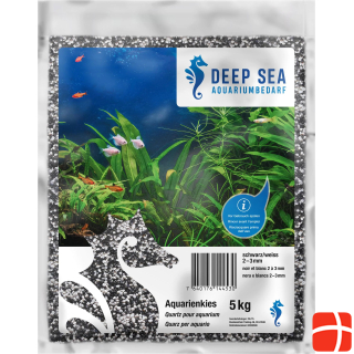 Deep Sea Aquarium gravel black-white, 2-3mm