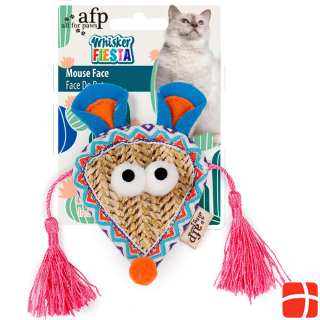 Игрушка для кошек All for Paws AFP Whisker Fiesta Mouse Face с кошачьей мятой