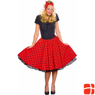 Festartikel Müller Rock'n Roll Skirt With Dots And Hair Band