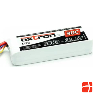 Extron Modellbau LiPo Pack Extron X2 5000 mAh 11.1V 30C (XT90)