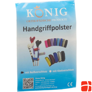 König Chain Grip pad crutches black zipper