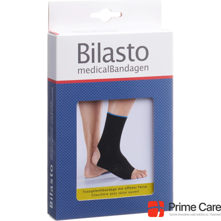 Bilasto Uno Ankle brace L heel open black/blue