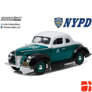 Greenlight Collectibles Ford Deluxe Coupe 1940 года, полиция Нью-Йорка