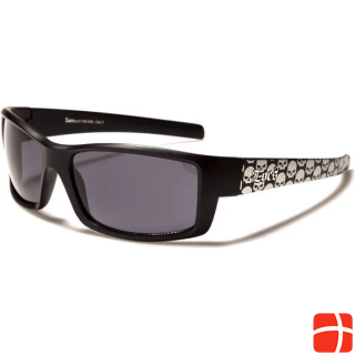 Locs Rectangle sunglasses with skull pattern
