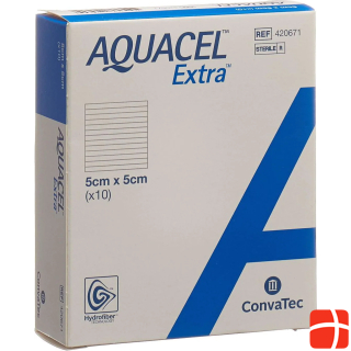 Aquacel Ag Wound dressing Extra Hydrofiber 5 x 5 cm 10 pieces