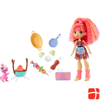 Cave Club WILD ABOUT BBQS PLAYSET + EMBERLY DOLL