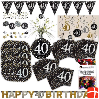Unf Ug Glitter party: 40th birthday box for 16 guests