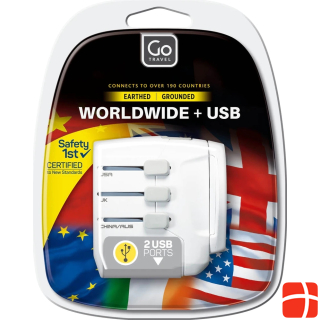 Адаптер Go Travel Worldwide + USB-заземление