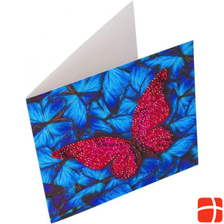 Craft Buddy Butterfly, 18x18cm Crystal Art Card