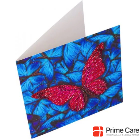 Craft Buddy Butterfly, 18x18cm Crystal Art Card