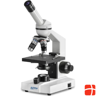 Kern Transmitted light microscope (school) monocular achromat 4/10/40: WF10x18: 0,5W LED, recharge