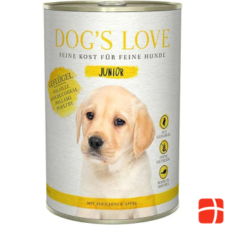 Dog's love Junior Poultry, Zucchini & Apple