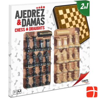 Cayro Chess & Checkers Wood Edition