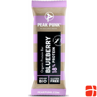 Peak Punk Protein Bar Blueberry 18% Protein Organic