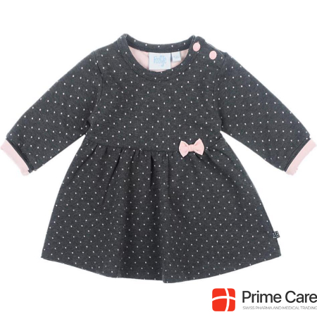 Feetje Baby dress dots anthracite / pink size 56