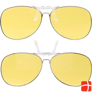 Pearl Set of 2 night vision goggle clips in aviator goggle design