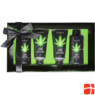 Doc Johnson Pharmquests CBD Bath and Shower - Luxe Gift set - Green Tea Hemp Oil