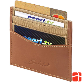 Carlo Milano Extra flat credit card case with 6 compartments