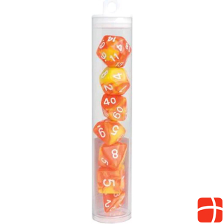 Game Company Dice set RPG Two Tone yellow/red (MQ5)