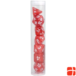 Game Company Dice set RPG Marble red (MQ5)